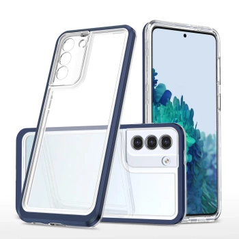 HURTEL CLEAR 3IN1 ETUI DO SAMSUNG GALAXY S23+ Z RAMKĄ SILIKONOWYM POKROWCEM