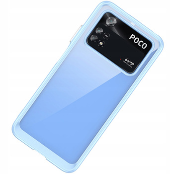 Outer Space Case etui Xiaomi Poco M4 Pro pokrowiec z elastyczną ramką niebieskie