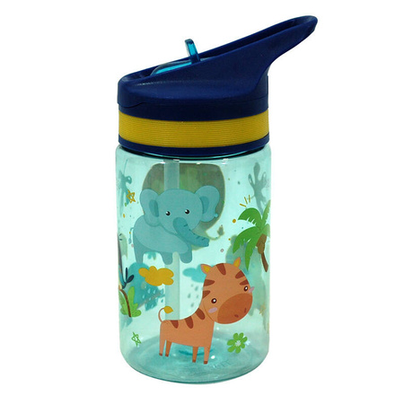 KIDS LICENSING BIDON 400ML JUNGLE DO PRZEDSZKOLA DLA DZIECI Z UCHWYTEM