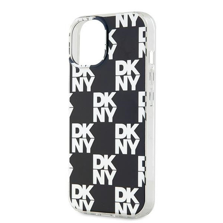 DKNY POKROWIEC HARDCASE IML CHECKERED MONO PATTERN DO IPHONE 15 14 13 6.1