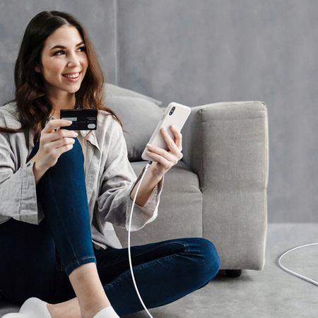 MCDODO KABEL USB-C SZYBKIE ŁADOWANIE USB TYP C 5A 100W 1M LED BIAŁY