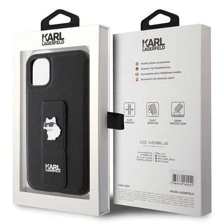 KARL LAGERFELD CASE DO IPHONE 11 Xr 6.1 GRIPSTAND SAFFIANO CHOUPETTE PINS