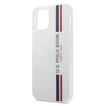 Etui U.S. Polo Assn. Tricolor Collection na iPhone 12 / iPhone 12 Pro - białe