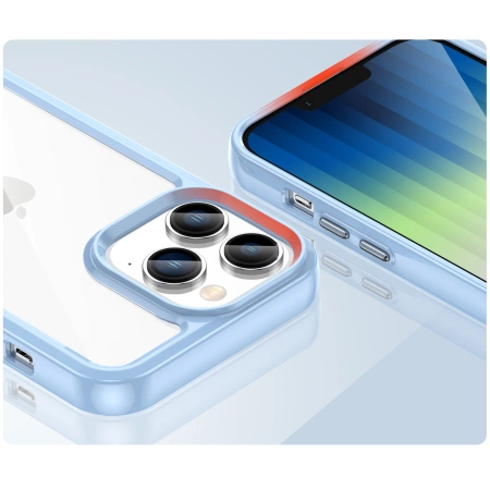 HURTEL OUTER SPACE CASE ETUI DO IPHONE 14 PRO MAX Z ŻELOWĄ RAMKĄ Z OCHRONĄ