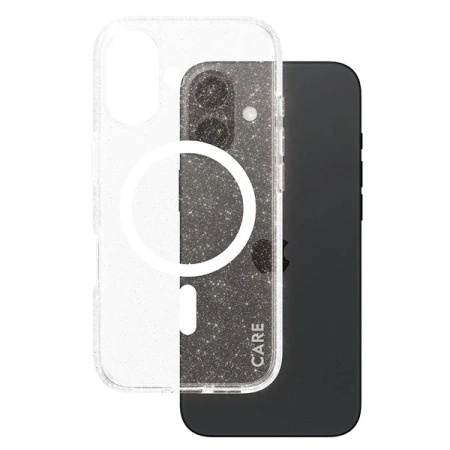 Etui CARE by PanzerGlass Flagship Star Lit Case z MagSafe na iPhone 16 - białe