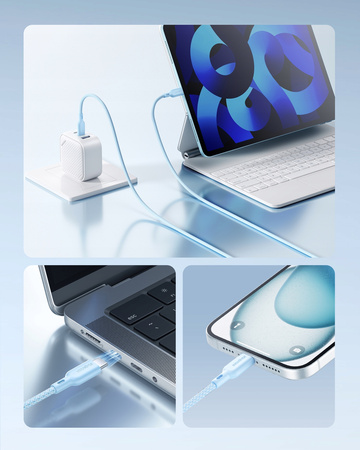 INNOSTYLE KABEL USB-C SZYBKIE ŁADOWANIE DO IPHONE SAMSUNG USB TYP C 60W 2M