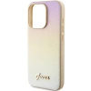 Etui Guess Saffiano Iridescent Script na iPhone 14 Pro Max - złote