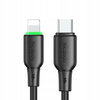 MCDODO CHARGER USB-C LIGHTNING FAST CHARGING CABLE FOR IPHONE 1M LED BLACK