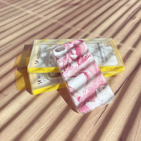 WOZINSKY MARBLE ŻELOWE ETUI POKROWIEC DO XIAOMI REDMI 8A WZMOCNIONE OCHRONA