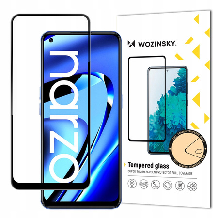WOZINSKY FULL GLUE SZKŁO HARTOWANE DO REALME NARZO 50A PEŁNA OCHRONA EKRANU