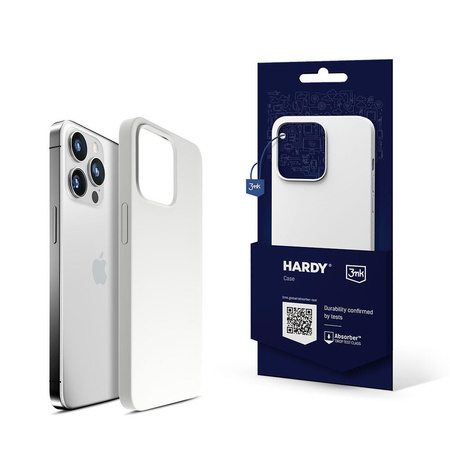 Apple iPhone 15 Pro Max - 3mk Hardy Silicone MagCase Silver-White