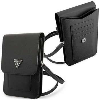 Guess Torebka GUWBSATMBK czarny/black Saffiano Triangle