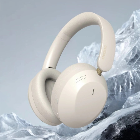 Słuchawki bezprzewodowe Dudao X22 Max nauszne Bluetooth z ANC - beżowe