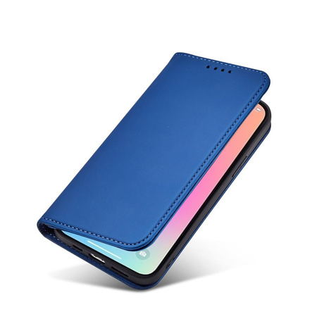 Magnet Card Case etui Samsung Galaxy A23 5G pokrowiec z klapką portfel podstawka niebieskie