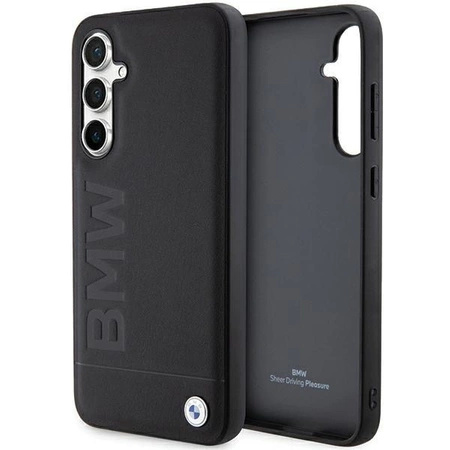 Etui BMW Leather Hot Stamp na Samsung Galaxy S23 FE - czarne
