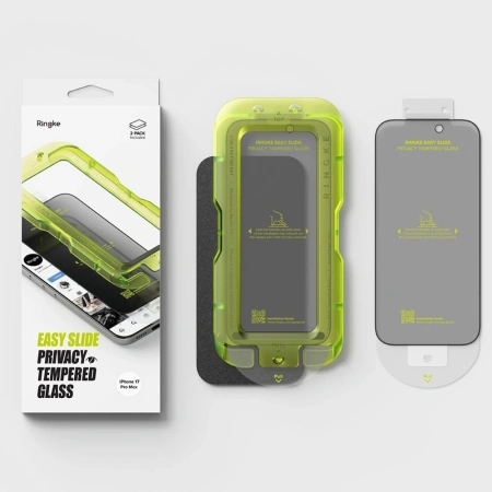 RINGKE SZKŁO PRYWATYZUJĄCE EASY SLIDE 2-PACK DO IPHONE 17 PRO MAX OCHRONA