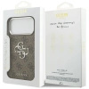 Etui Guess 4G Big 4G Classic Logo na iPhone 17 Pro Max brązowy - srebrne