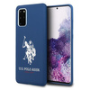 Etui U.S. Polo Assn. Silicone Collection na Samsung Galaxy S20+ - granatowe