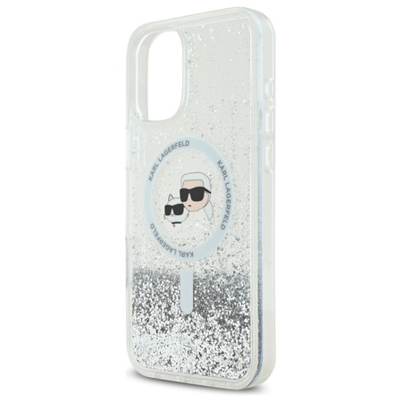 KARL LAGERFELD ETUI HARDCASE LIQUID GLITTER DO IPHONE 16 PLUS DO MAGSAFE