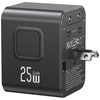 USAMS ŁADOWARKA SIECIOWA TRAVEL ADAPTER CC309 2XUSB-C 25W DO IPHONE 12 13