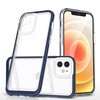 Clear 3in1 etui do iPhone 12 żelowy pokrowiec z ramką niebieski