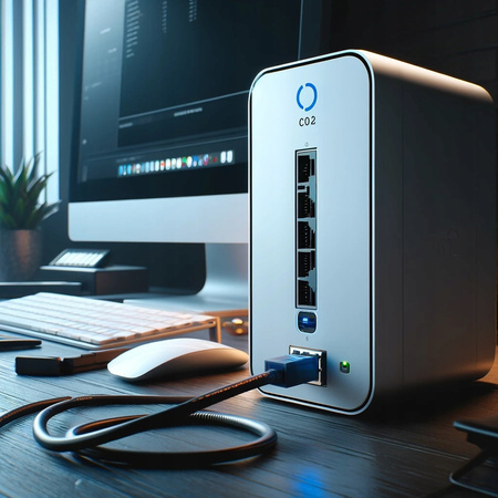 CO2 PRZEJŚCIÓWKA USB ETHERNET ADAPTER KARTA SIECIOWA LAN GIGABIT RJ45 2500 MBPS
