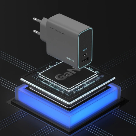 CUKTECH ŁADOWARKA SIECIOWA CUKAD653EUGR 65W DO APPLE TELEFONÓW 2x USB-C 1x