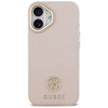 Etui Guess Grained Strass Logo MagSafe   do iPhone 17 różowy