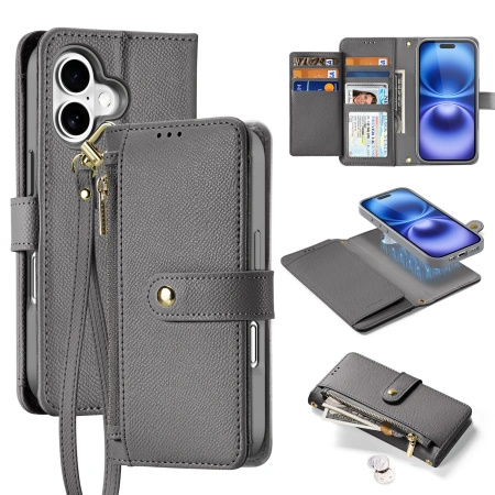 DUX DUCIS ETUI DO IPHONE 16 LAVA CASE SKÓRZANE Z MAGNETYCZNYM ZAMKNIĘCIEM