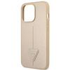 Guess GUHCP14LPSATLE iPhone 14 Pro 6,1" beżowy/beige hardcase SaffianoTriangle Logo