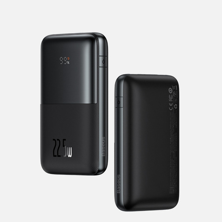 Powerbank Baseus Bipow Pro 20000mAh 22.5W czarny z kablem USB Typu A - USB Typu C 3A 0.3m (PPBD040301)