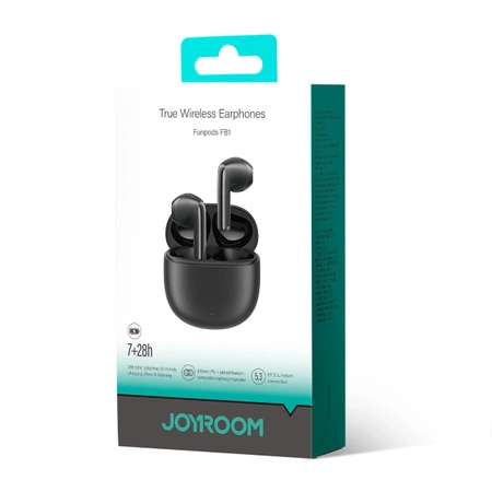 Słuchawki bezprzewodowe TWS Joyroom Funpods Series JR-FB1 Bluetooth 5.3 czarne