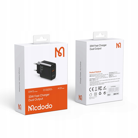 USB-C USB charger, fast, PD, 33W, Mcdodo
