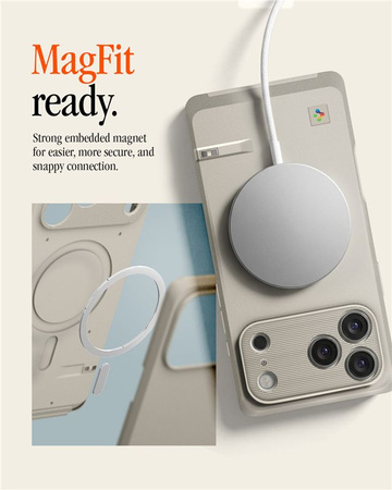 Spigen Classic LS MagSafe, stone - iPhone 17 Pro Max