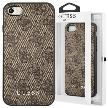 GUESS CASE HARD DO IPHONE SE 2022 SE 2020 7 8 LOGO METAL GOLD 4G COLLECTION