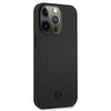 Mercedes MEHCP13LMBLBK iPhone 13 Pro / 13 6,1" czarny/black hardcase Leather Meshed Metal Logo