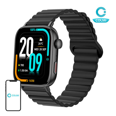 COLMI C8 MAX SMARTWATCH DO ANDROID IOS ZEGAREK FITNESS MAGNETYCZNY PASEK