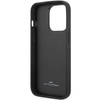 Etui BMW BMHCP14L22RQDK na iPhone 14 Pro - czarne Leather Quilted