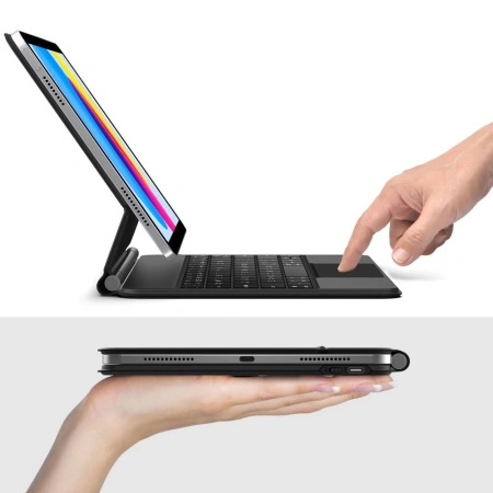 Etui Tech-Protect Smartcase Magnetic z klawiaturą na iPad 10.9” 2022 / iPad 11” 2025 - czarne