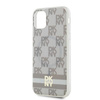 DKNY ETUI HARDCASE DO IPHONE 11 Xr 6.1 IML CHECKERED MONO STRIPES