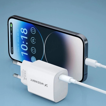 WOZINSKY ŁADOWARKA SIECIOWA WGWCCW 20W USB-C DO TELEFONU IPHONE SAMSUNG 20W