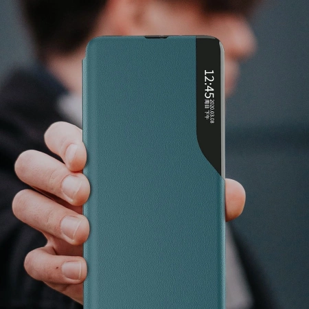 HURTEL ECO LEATHER VIEW CASE POKROWIEC DO SAMSUNG GALAXY A72 4G Z KLAPKĄ