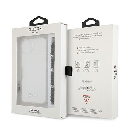 Guess GUHCP13SKPSBK iPhone 13 mini 5,4" Transparent hardcase Black Pearl