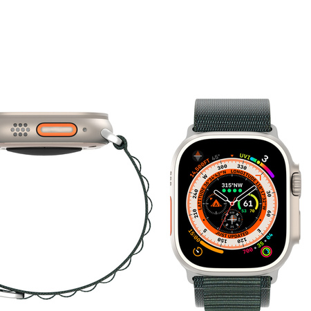 Sportowy pasek ze sprzączką do Apple Watch 8 / 7 / 6 / SE / 5 / 4 / 3 / 2 / 1 (41, 40, 38 mm) Dux Ducis Strap GS Version - zielony