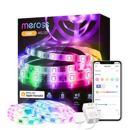 MEROSS INTELIGENTNA TAŚMA LED MSL320 DO APPLE HOMEKIT ZDALNE STEROWANIE