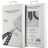 Etui Guess GUOUCBMC4MK Universal Big Hand Strap - czarne Acrylic 4G Charm