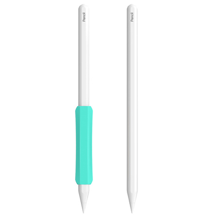Stoyobe Silicone Holder zestaw uchwytów silikonowych dla Apple Pencil 1 / Apple Pencil 2 / Huawei M-Pencil  turkusowy+jasnozielony+biały (3 szt.)