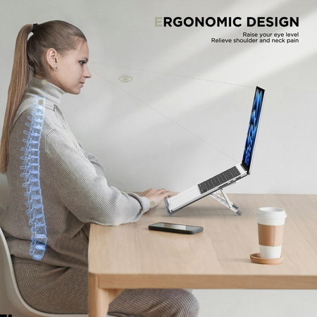TECH-PROTECT ULS300 UNIWERSALNA PODSTAWKA DO LAPTOPÓW Z REGULACJĄ