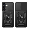 Etui Hybrid Armor Camshield do Samsung Galaxy S24 pancerne z osłoną na aparat - czarne