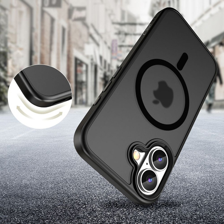 TECH-PROTECT ETUI MAGMAT DO MAGSAFE DO IPHONE 16 MATTE BLACK OCHRONNE